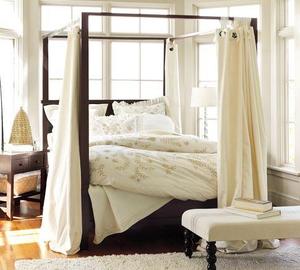 Home Furniture Four Poster <b>Canopy</b> <b>Bed</b> Bedroom Hotel Furniture Solid Oak Modern Design Antique Double King Queen <b>Bed</b> - Product Image 4