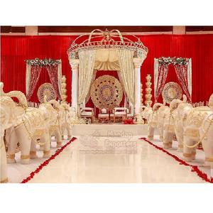 Pilar romano indio tradicional Mandap boda del sur de la India Mandap decoración fascinante boda india fibra Mandap configuración EE. UU. - Product Image 1