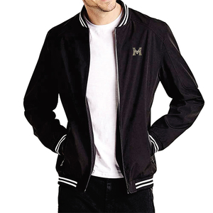 OEM ODM Cheap <b>Baseball</b> <b>Jackets</b> <b>Men</b> Custom black Varsity Bomber <b>Jacket</b> 2022 - Product Image 1