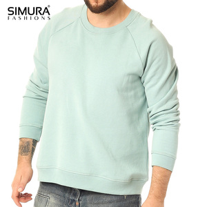 Sweat-shirt pour homme au design tendance, service OEM, logo personnalisé, couleur unie, coton polyester Terry 300g, hiver, écologique, vente en gros - Product Image 1
