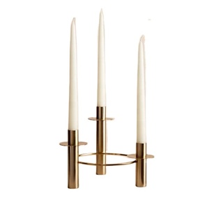 Vente chaude Salon Moderne Bougeoir En Métal En Or Nouveau Bougeoir En Conception Cône Dernière Bougie votive bas prix - Product Image 1