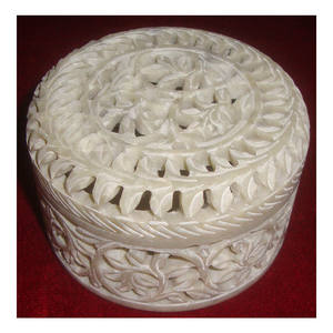 Belle pierre de savon 4x4 pouces, livraison gratuite, décoration sculptée à la main/boîte à bijoux - Product Image 1