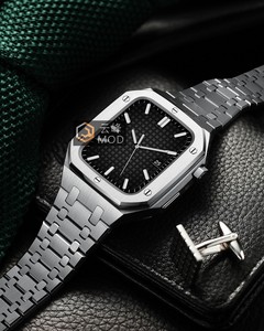 Acier inoxydable de luxe pour bracelet de montre pour série 7/6/SE/5/42mm/40mm bracelet en métal argent/or/or rose - Product Image 4