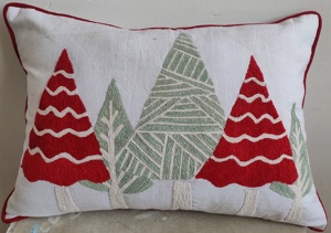 Cojín bordado clásico de árbol de Navidad, almohada decorativa elegante, gran oferta, venta al por mayor - Product Image 6