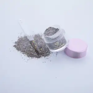 Hiçbir BPO yüksek kaliteli parıltılar akrilik & daldırma toz özel etiket Glitter nail toz