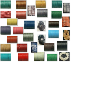 Braided <b>Leather</b> <b>Cords</b> in Size 2, 3, 4, 5 mm Available in Custom Dyed Colours Suitable for Jewellery Designers and Crafts - Product Image 1