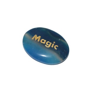 Fournisseur de pierre gravée magique onyx bleu | Pierre gravée magique onyx bleu à bas prix artisanat en pierre semi-précieuse - Product Image 1