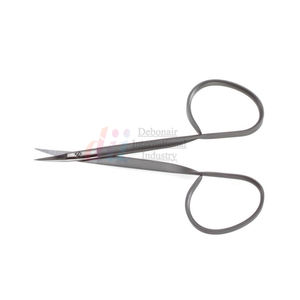 IRIS Ribbon Styel Mango Ojo Tijera Recto/Curvo 4 "(10 Cm) /Acero Inoxidable - Product Image 2