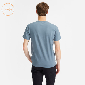 เสื้อยืดคอกลมลำลองสำหรับผู้ชายเสื้อยืดผ้าฝ้าย100% สีพื้นระบายอากาศไซส์ใหญ่พิเศษ - Product Image 6