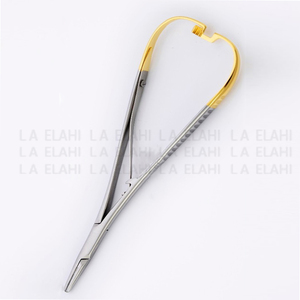 TC Castroviejo 5,5 \ "Soporte de aguja de ortodoncia recto instrumento quirúrgico Dental de potencia Manual fábrica para la venta al por mayor - Product Image 6