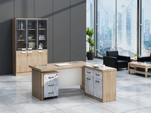 China Factory Yifa Economic 160cm 180cm <strong>200cm</strong> School Furniture Wooden Lshaped Management Office <strong>Desk</strong> Model YF0201103 - Product Image 3