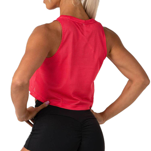 Camiseta sin mangas de gimnasio para mujer, diseño personalizado, venta al por mayor - Product Image 4