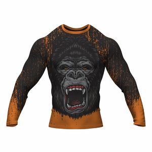 เสื้อรัดรูปใส่ได้ทั้งชายและหญิงแบบระเหิดเสื้อรัดรูปป้องกันผดผื่นออกแบบโลโก้ของคุณเอง - Product Image 5