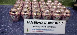 ของที่ระลึก Domtop สีม่วงทองเหลืองเผาศพอินเดีย Brassworld - Product Image 2