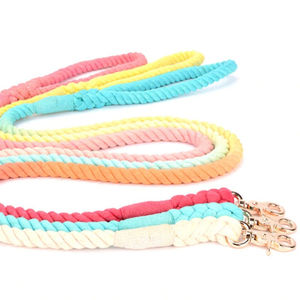 Correa de algodón para perros medianos y grandes, colorida, todo en uno, Arco Iris, Ombre, accesorios para mascotas - Product Image 1