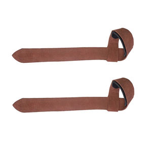 Custom Comfortable Cowhide Gym Training Leather Straps Durable <b>Power</b> Lifting Weightlifting Fitness Safety Product - Product Image 5