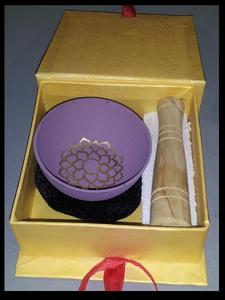 Cuenco tibetano de bronce para cantar Chakra, mezcla de siete metales y diseños de siete colores, artículo de regalo novedoso - Product Image 5