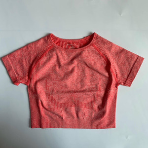 เสื้อยืดออกกำลังกายของผู้หญิง,เสื้อโยคะแขนสั้นแห้งเร็วสำหรับใส่เล่นกีฬาวิ่งออกกำลังกาย - Product Image 1