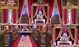 Escenario de Boda Tamil de Moda, Decoración de Escenario de Boda Tamil de Bajo Costo, Decoración de Escenario para Eventos de Matrimonio del Sur de la India - Product Image 3