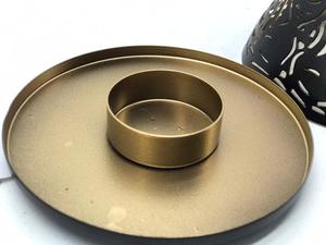 Modern Style Simple Metal Circular Black & Gold Candle <b>Holders</b> for Home Decor Metal Crafts <b>Tealight</b> <b>Holder</b> - Product Image 3