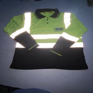 custom oem HI VIS <b>yellow</b> <b>Polo</b> short sleeve <b>shirts</b> - Product Image 2