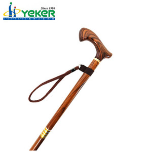 Canne pliante portable personnalisable en bois pour la marche - Product Image 2