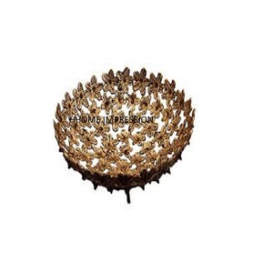 Bol central de table en matériau de haute qualité à grande fleur pour chocolat Bol à fruits à fleurs en métal Bols de fruits antiques - Product Image 1