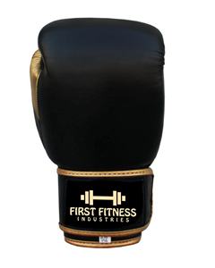 Guantes de boxeo de cuero negro deportivo de alta calidad 100% cuero puro de vaca guantes de boxeo con logotipo personalizado Muay Thai Kick - Product Image 2