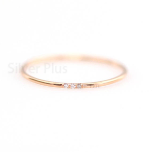 Anillo de Compromiso y Matrimonio Clásico con Diamante de Corte Brillante, Claridad SI Natural, Color G-H, Oro Amarillo Sólido de 14K, Joyería Minimalista - Product Image 3