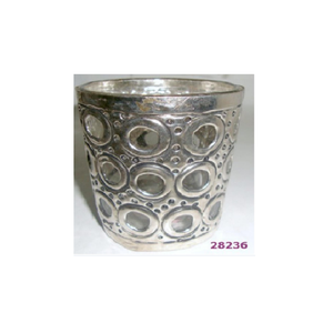 Venta al por mayor muy barata candelita votiva de latón y vidrio decoración de lujo para el hogar para Navidad - Product Image 1