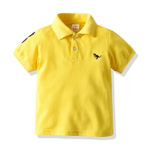 เสื้อโปโลแขนสั้นสำหรับเด็กผู้ชาย,เสื้อโปโลสำหรับเด็กผู้ชายแบบลำลองสีผสมบริการ OEM - Product Image 1