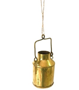 METAL GOLD BOTTLE CAN PREMIUM QUALITY <b>CHRISTMAS</b> HANGING MINIATURE ORNAMENT for <b>CHRISTMAS</b> DECORATION - Product Image 1
