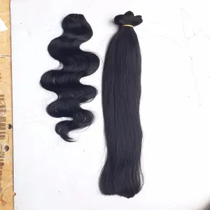 Bone straight hair extensions from Vietnam hair supplier raw natural color weaving