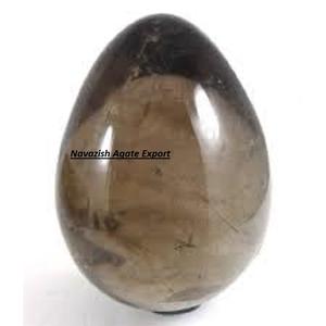 Huevos de cuarzo ahumado al por mayor, huevos de ágata pulidos naturales, huevos de Navazish - Product Image 1