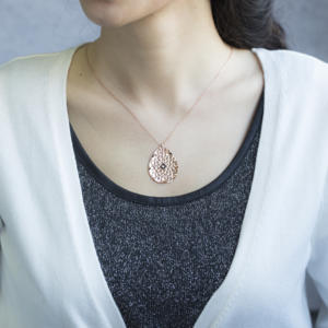 Anillo en forma de pera colgante lágrima en encanto turco venta al por mayor hecha a mano joyería de plata 925 - Product Image 2