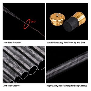 Goture 3.6-7.2m 超軽量 トラベル フィッシングロッド 携帯用 伸縮式 バス・クラッピーロッド カーボンファイバー 渓流釣竿 - Product Image 5