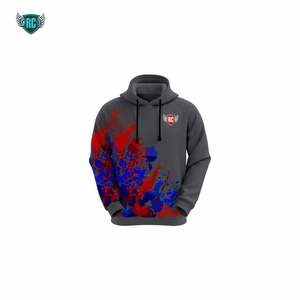 เสื้อฮู้ดผ้าฝ้ายเทอร์รี่ฝรั่งเศสสำหรับผู้ชาย OEM โลโก้ตามสั่งปัก3D พิมพ์ลายกราฟิกผ้าฟลีซไม่หดสำหรับฤดูหนาว - Product Image 2