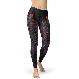 Mallas de yoga para mujer de diseño personalizado, mallas sublimadas completas para mujer, mallas transpirables y cómodas de alta calidad para mujer - Product Image 1