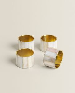 100% Natural Mother of Pearl <b>Napkin</b> Holder Wedding <b>Party</b> and Dinner Table <b>Napkin</b> Rings & Accessories Wholesale - Product Image 4