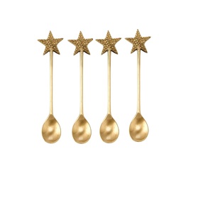 Cuillère en laiton antique en gros, cuillère à café en cristal, restaurants et articles de fête royaux, cuillère et taille personnalisée - Product Image 3