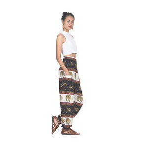 Napat Clothing Royal Elephant women Harem Pants in Black PP0004 020024 01 ready to ship - Product Image 2