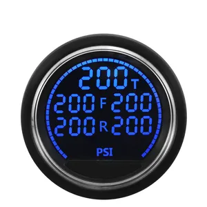 52mm Rot Blau LED Anzeige Luftfederung anzeige Elektrisch Fünf Wege Penta Luftdruck messer Elektrischer Sensor
