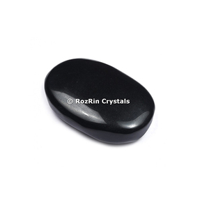 Piedra de Palma de jaspe negro, piedra curativa semipreciosa a la venta - Product Image 1