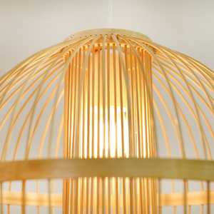 โคมไฟไม้ไผ่ธรรมชาติงานหัตถกรรมคิงส์ KBL01สไตล์เอเชียดีไซน์ช่างฝีมือโปร่งใสขายดีในเวียดนาม - Product Image 2