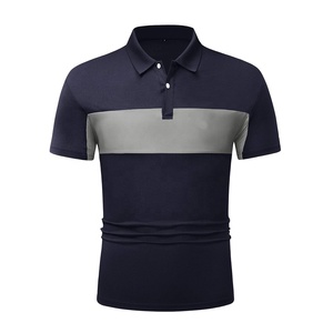 Polo estampado personalizado de manga corta informal para hombre al por mayor camisetas con cuello en contraste nuevo diseño personalizado camiseta de golf para hombre - Product Image 1