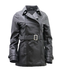 ปุ่มหนังแกะสีดำและการปิดเข็มขัดในทุกสีและหนังทำในปากีสถาน - Product Image 1