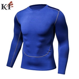 T-shirt de sport Rash Guard en tissu personnalisé, conception libre, manches longues, respirant, polyester 160g, sublimation personnalisée, vente en gros, pour hommes, USA - Product Image 6