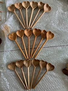 100% ธรรมชาติไม้ช้อนอาหารที่กำหนดเองที่มีคุณภาพสูงนำมาใช้ใหม่ซุปไม้ช้อนชาทำในเวียดนาม99GD - Product Image 3