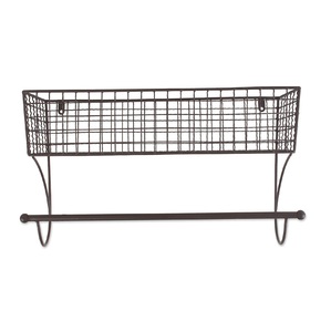 Handmade Wholesale High Quality Luxury <b>Iron</b> Wire Napkin <b>Holder</b> Rectangle Shape Metal Tissue <b>Holder</b> <b>Wall</b> <b>Mounted</b> for Home Use - Product Image 1