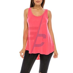 เสื้อกล้ามเอวสูงต่ำสำหรับผู้หญิงเสื้อลำลองแขนกุดทรงหลวมแบบลำลอง | ซัพพลายเออร์เสื้อผ้าฟิตเนส - Product Image 2